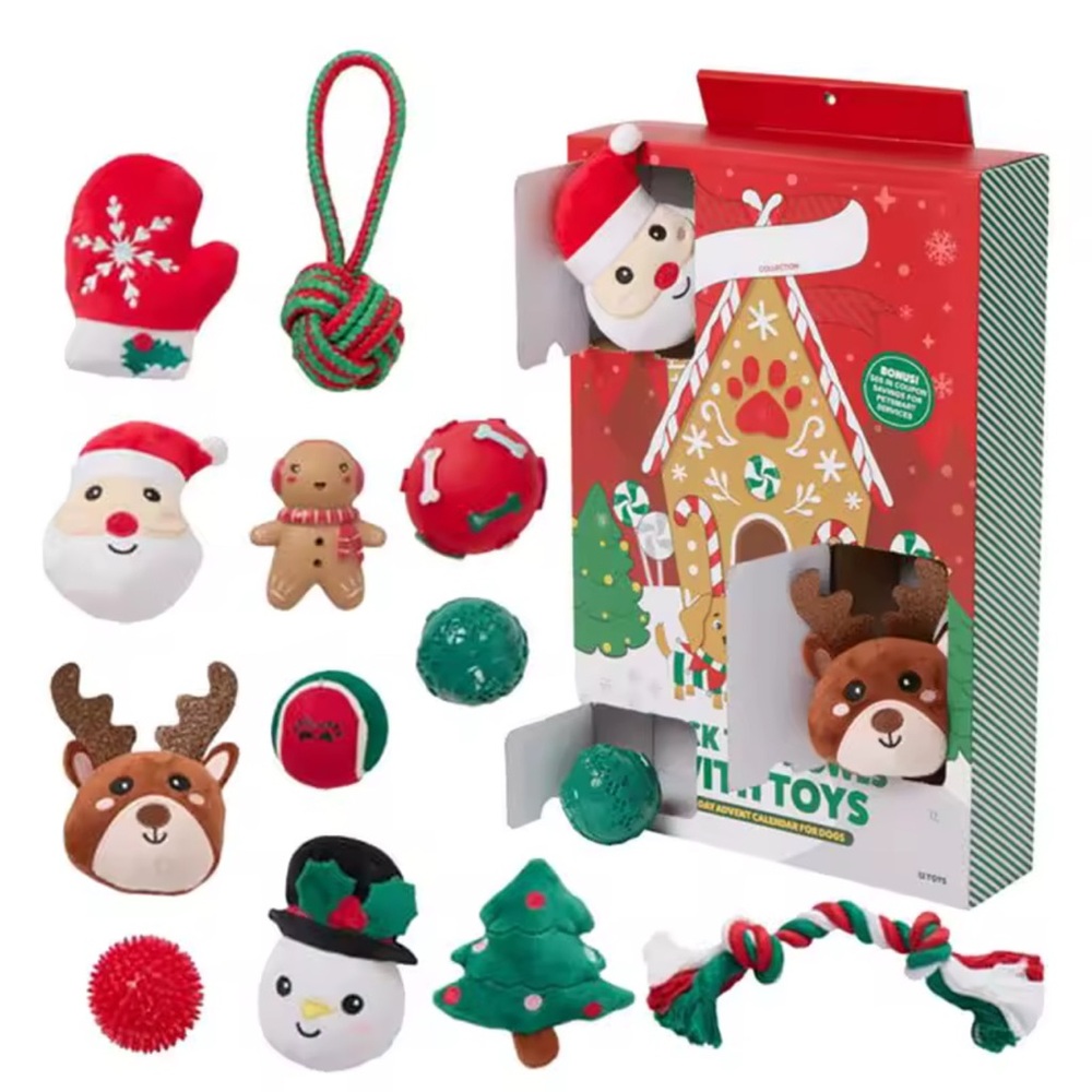 Holiday Themed Dog Toy Set